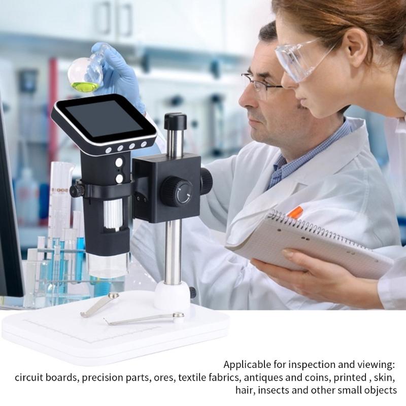 Tragbare digitale Lupe für Kinder mit 500-facher und 500-facher Zoomstufe, 3,5-Zoll-Display, ideal für die Entdeckung im Freien