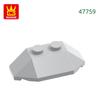 Non-Toxic 60Pcs/Lot 47759 Wedge Sloped 45° 2 X 4 Triple Building Blocks Moc Accessories Compatible With Brick Toys For Kid Gift Box