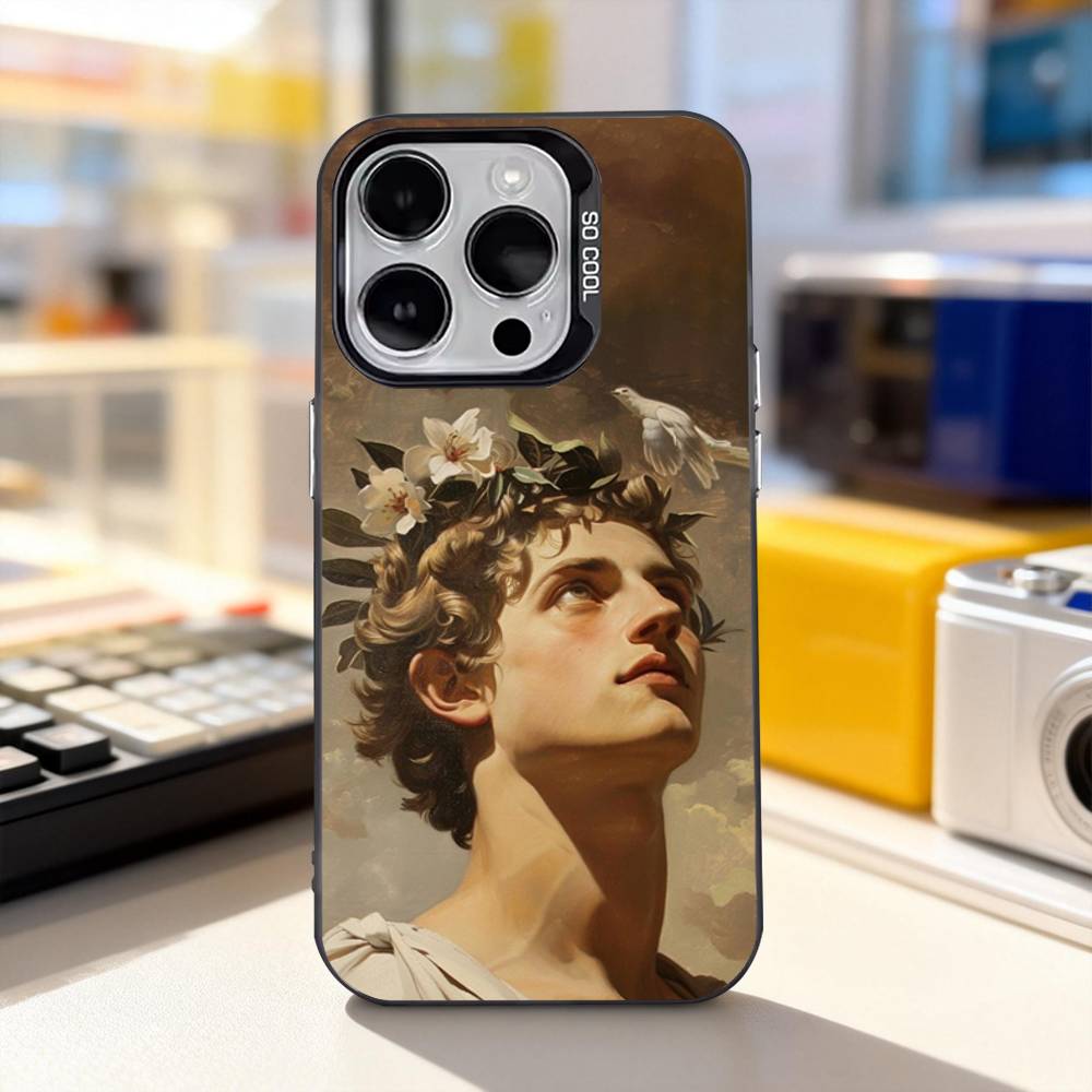 

Renaissance Art Painting For iPhone 17,16,15,14,13,12,11,Pro,Max,Plus,E,Air,Mini Anti Fall Black Matte Hard Bumper Phone Case iPhone16pro