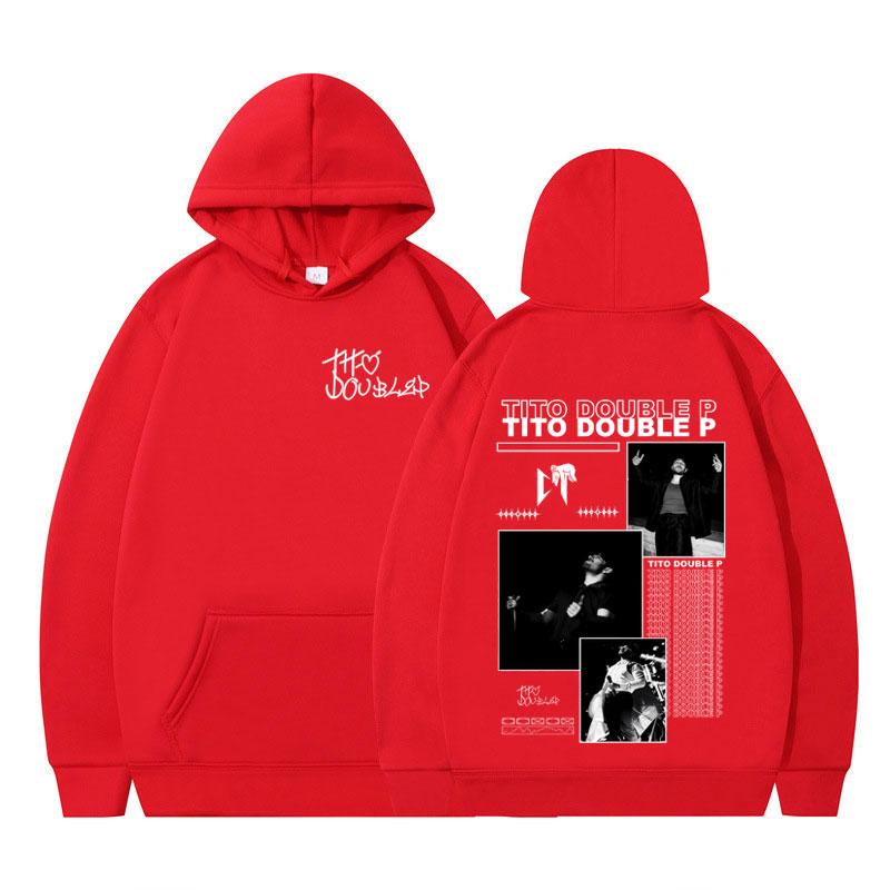Tito Doble P Album Merch 2025 Hoodie Men Women Autumn Winter Hip-hop Sportswear Long-sleeved Oversized Loose Pullover Streetwear