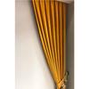 Ready To Use Sea Sparse Pleated Fund Curtain Dark Yellow