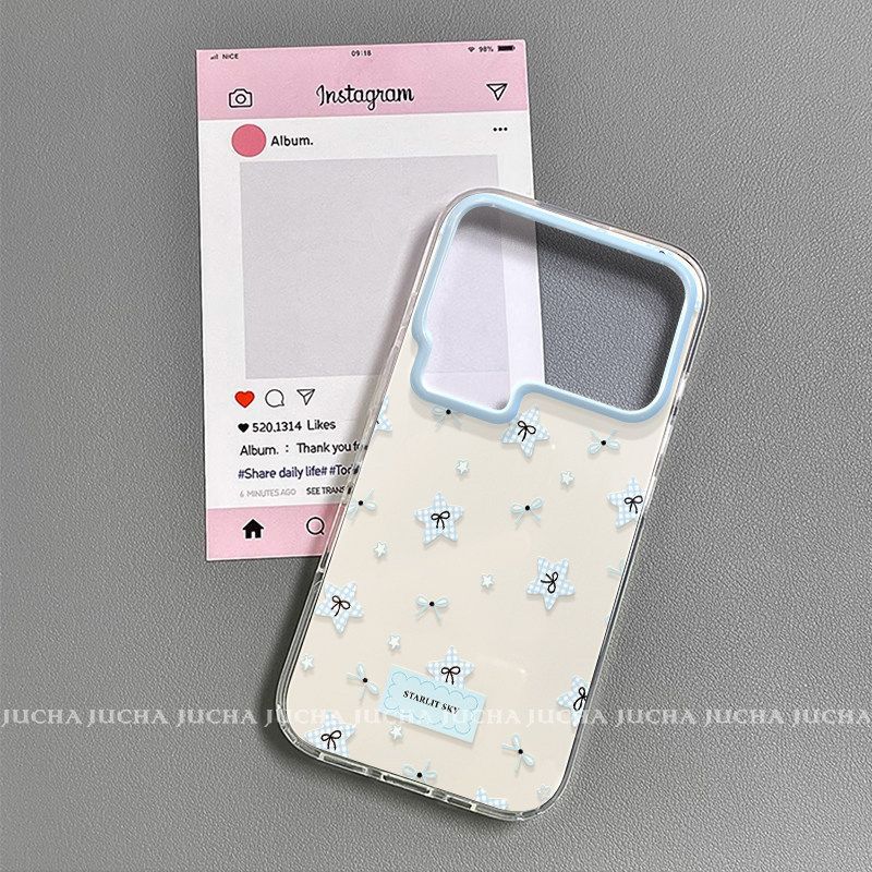 Applicable to Xiaomi 17promax mobile phone case with hanging chain, the new xiaomi15 does not collide with the 14 heat dissipation plaid stars.