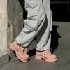 Fashion Pink Derby Men's Shoes Trendy Thick Bottom Design Style Outdoor leisure street Daily party youth shoes  Plus Size 38-48 New