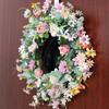 Spring Artificial Daisy Wreath Handmade Flowers Door Hanging  Home Door Wall Decor