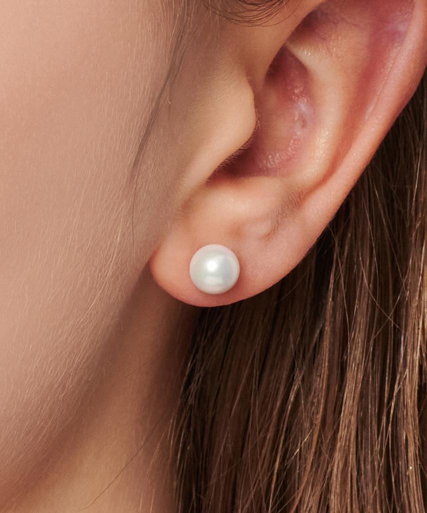 Loveenb [14K Gold] Daily Pearl Earrings