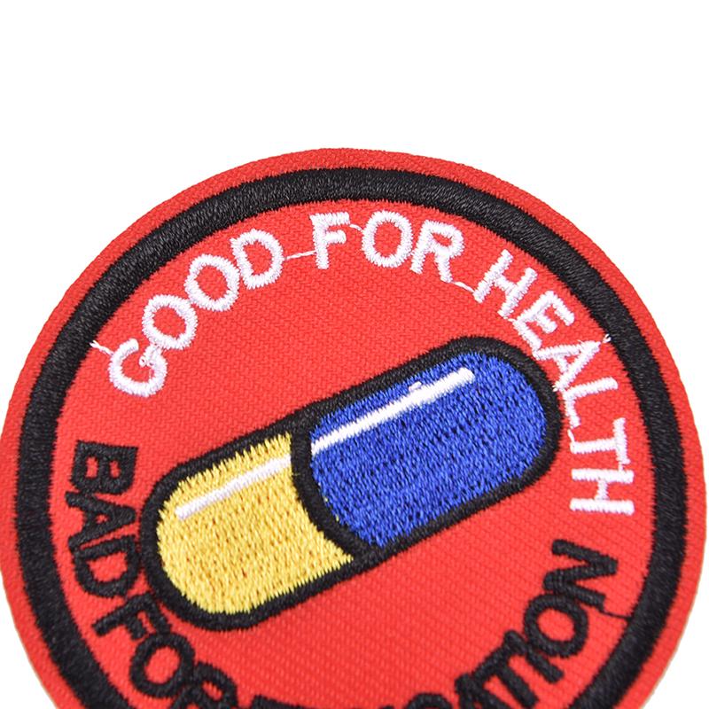 Japanese Akira Kaneda Good For Health, Bad For Education Iron On Patch
