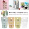 Kitchen Storage Sundries Rack Plastic Bag Container Wall-mounted Tableware Organizer Garbage Bags