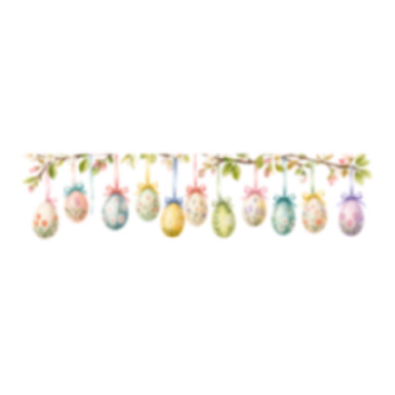 Easter Egg Butterfly Window Sticker Self Adhesive Glass Door Showcase Shop Decor