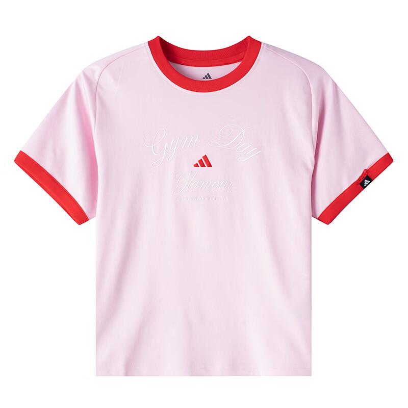Adidas Verbiage Cotton Breathable Casual Short Sleeve T-Shirt Women tops KB7195 S