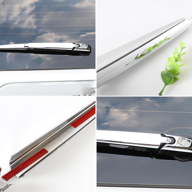 Carbon Chrom für Toyota Fortuner 2016-Auto Heckscheibe Scheibenwischer Arm Klinge Abdeckung Zierleiste Styling