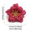 5/10 Stück Künstliche Blumenköpfe 5,5 cm Kunstblumen für Heimdeko Garten Hochzeitsdekoration DIY Bastel Kranz Geschenkzubehör