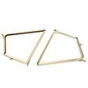 2pcs 18.5cm Length Bag Clasp Lock Alloy Material Metal Purse Frame Purse Frame  Tailor Accessories