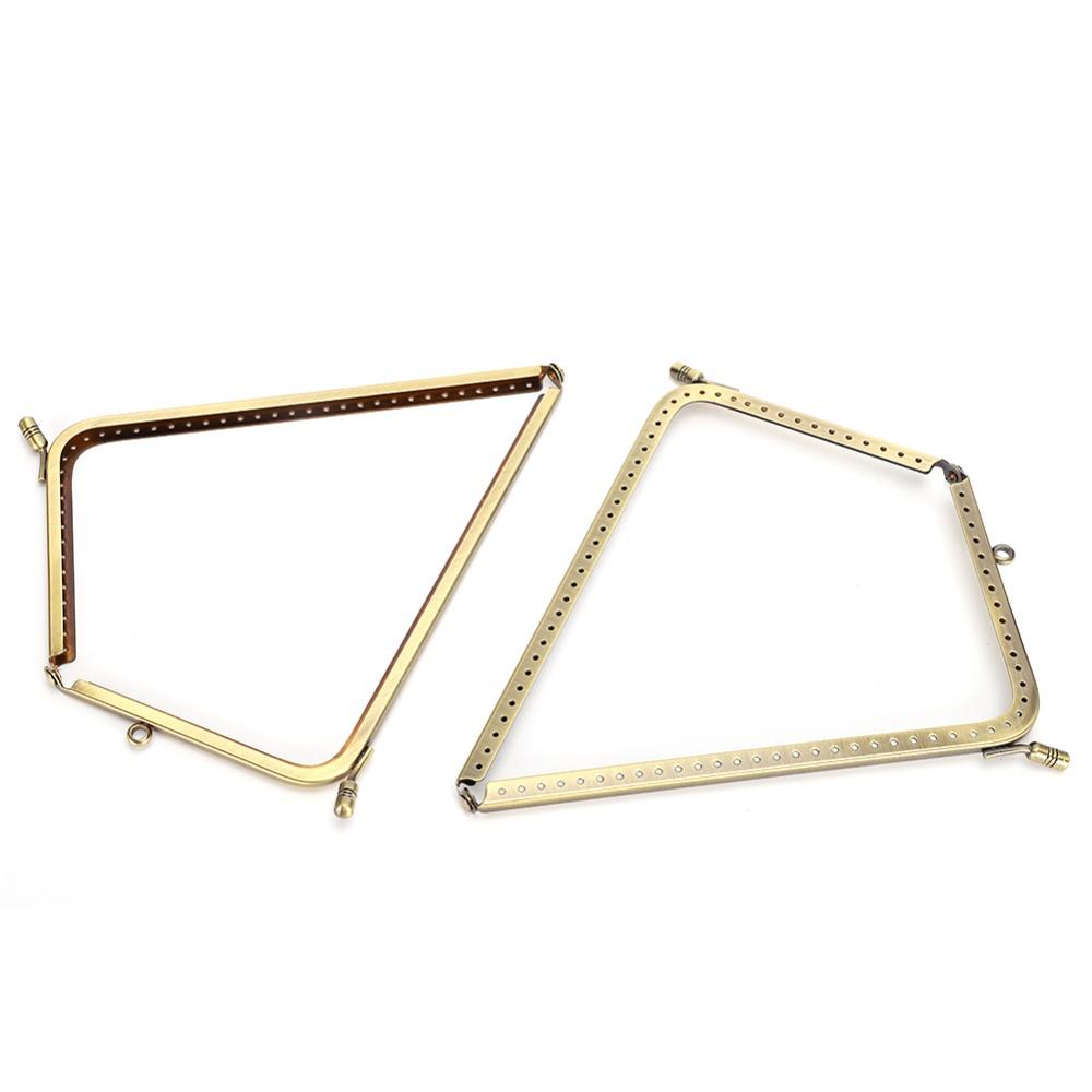 2pcs 18.5cm Length Bag Clasp Lock Alloy Material Metal Purse Frame Purse Frame Tailor Accessories