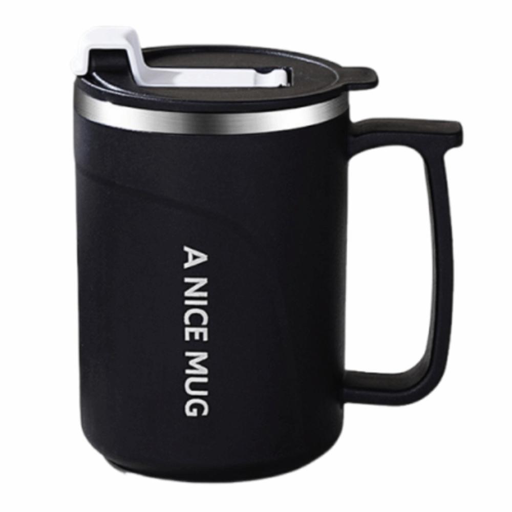 Stainless Steel Insulated Coffee Cup 500ml Thermos Cup Durable Milk Coffee Mug  Student