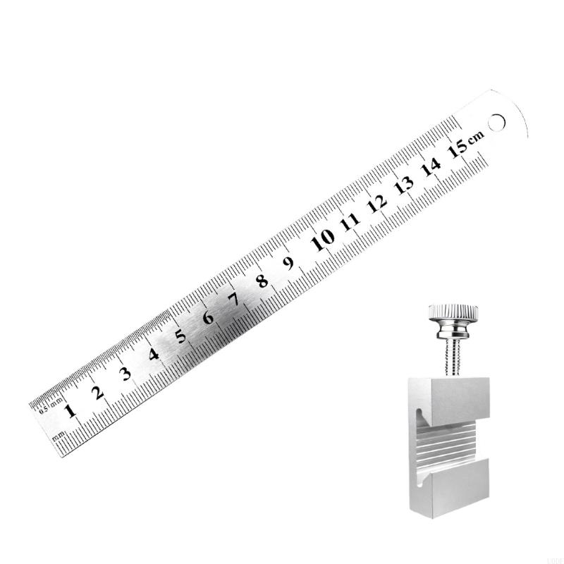 

Stainless Steel Marking Tool For Woodworkers Multiple Scale And Hanging Hole 15cm серебряный