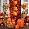 7PCS Simulationskürbismodell-Set Künstliche Herbstdeko für Halloween, Thanksgiving-Party, Garten, Tischpräsentationsdekorationen