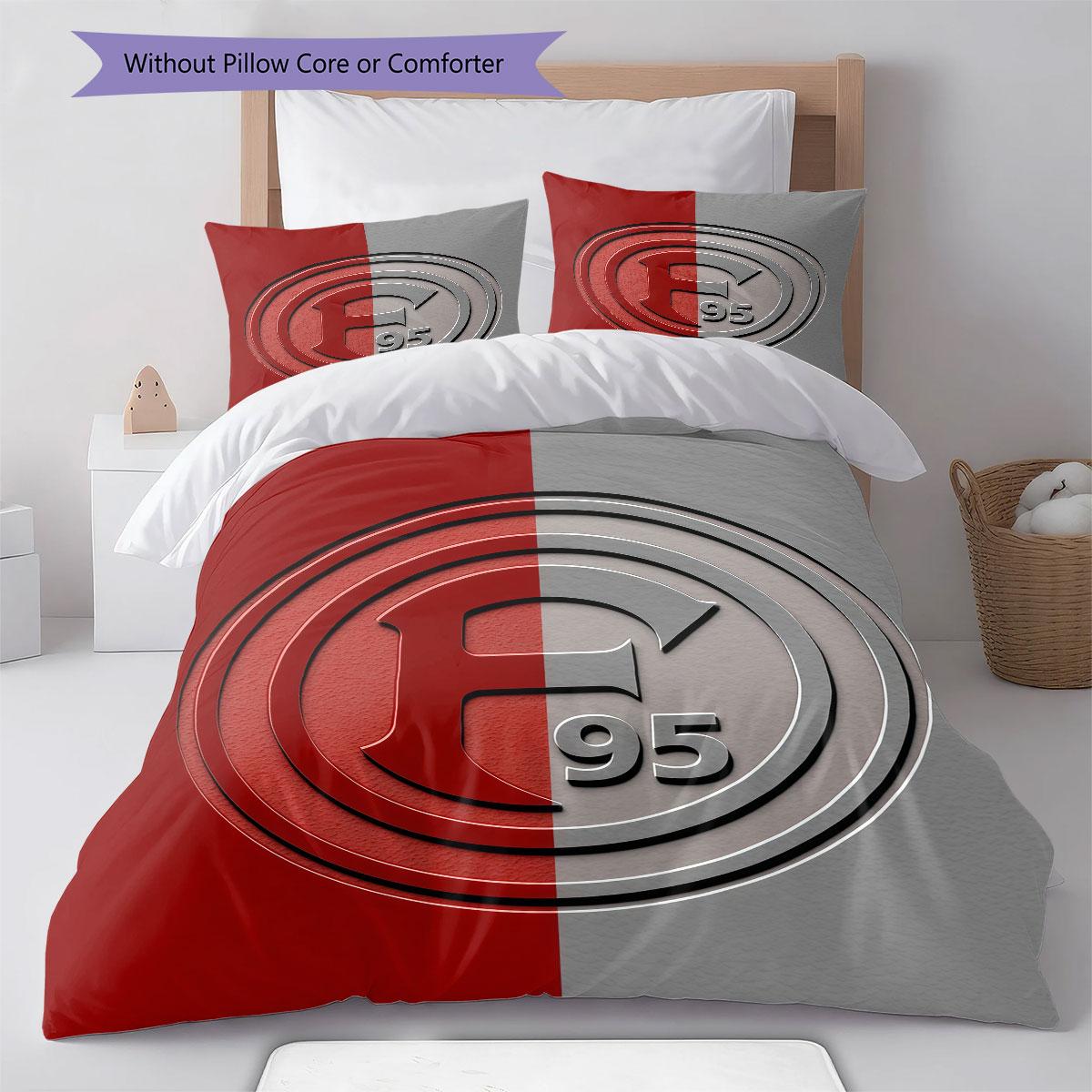 Fortuna Düsseldorf logo Gultasveļas sega Komplekts