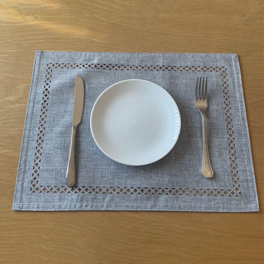 

Моющийся Изоляционный Коврик Прямоугольные Салфетки для Стола Кухонные Принадлежности Подставки Ресторан серый