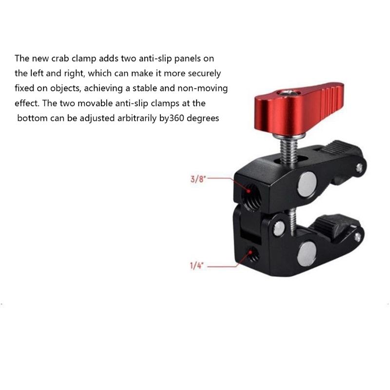 Camera Clamp Mount Multi Angle Adjustable Camera Bracket Aluminum Alloy Bracket For Action Cameras