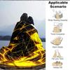 1pc Electric Flannel Throw Blanket HD Printed Lightweight Soft Warm All Season Blanket for Sofa, Bed, Travel, Camping Machine Washable