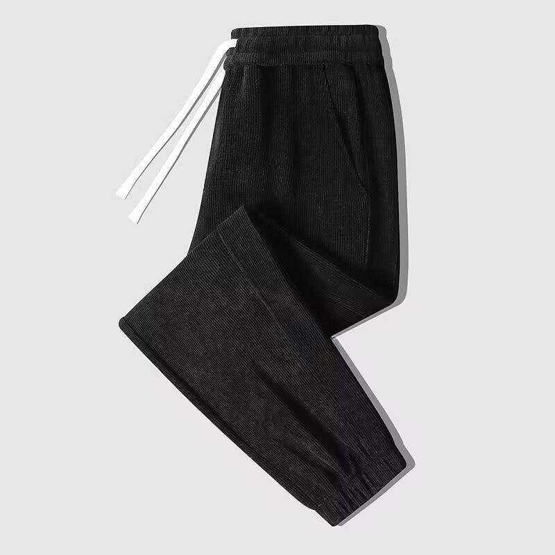Women's High Waist Corduroy Joggers - Casual, Plus Size, Versatile Sweatpants