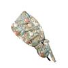 Printed Adjustable Tie Back Scrub Cap with Buttons and Sweatband for Long and Short Hair