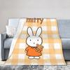 M-Miffys Cute Rabbit Blanket Multiple Sizes Warm Cozy Fluffy  Throw Blankets for Sofa Couch and Bed