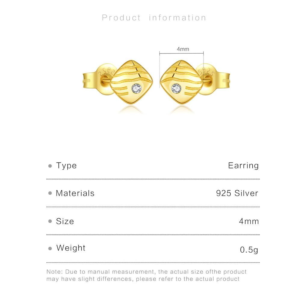ANDYWEN 925 Sterling Silver Stud Earrings Ladies Elegant Earrings Irregular Cubic Zirconia Engagement Fine Jewelry for Valentine's Day Gifts