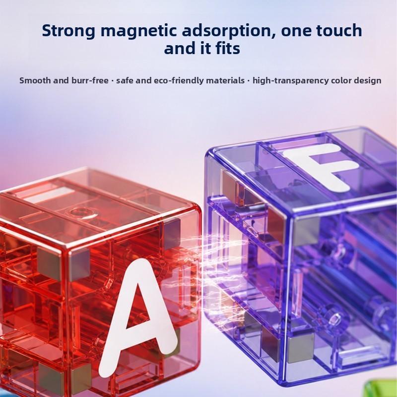 Magnetic Number Letter Blocks Educational Toy For Kids With Metal Box Storage