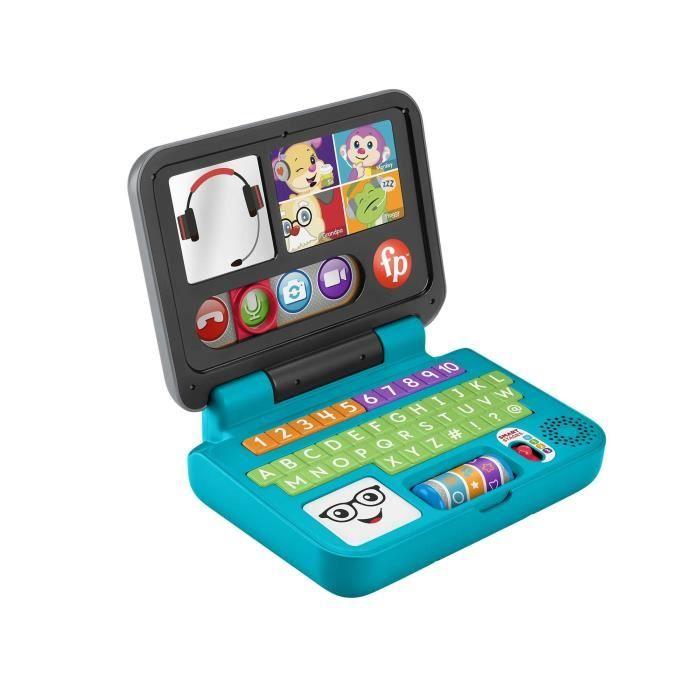 Fisher-price - my first laptop laughs and learns - baby learning - from 6 months hgw99 grigio