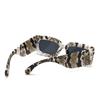 European And American Modern Retro Snakeskin Pattern Sunglasses For Women Ins Style Wide Leg Sunglasses Versatile Trendyy Sunglasses 2050