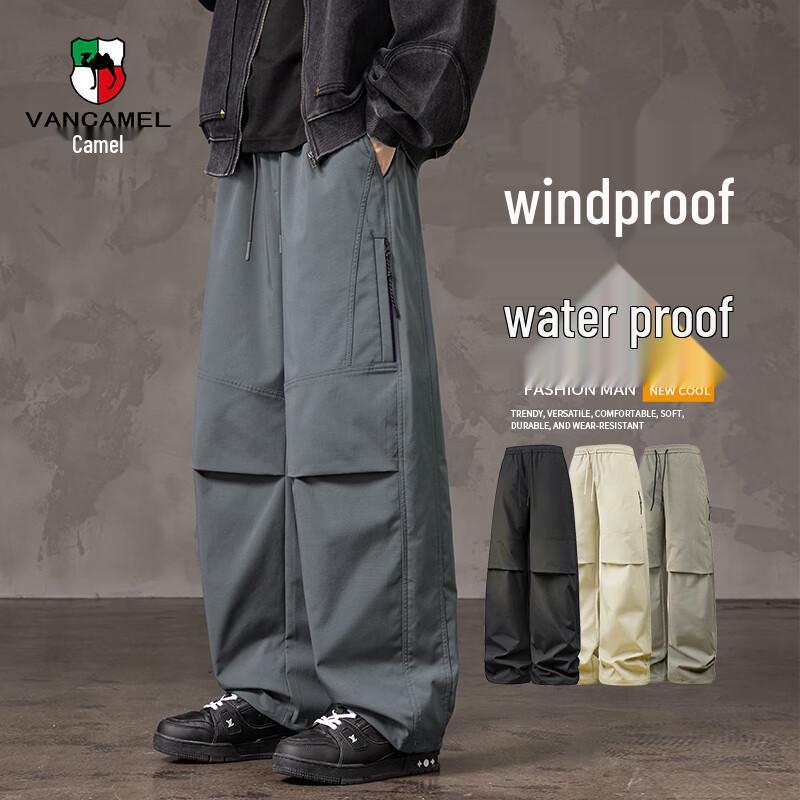 VANCAMEL Men's Outdoor Casual Straight Cargo Pants