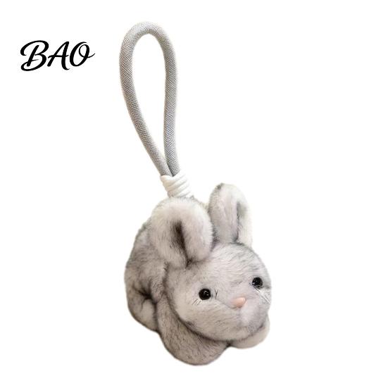 Fragrant Rabbit Bag Decoration Scented Bunny Plush Keychain, Mini Stuffed Animal with Fragrance Decorative Pendant for Keys Beads, Cute Hanging