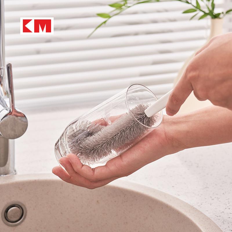 Japanese Inspired Cup Brush With Plastic Handle For Kitchen And Cleaning Home