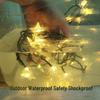 Outdoor Waterproof Twinkling Star Solar String Lights for Garden & Balcony Decoration - Holiday & New Year Lighting