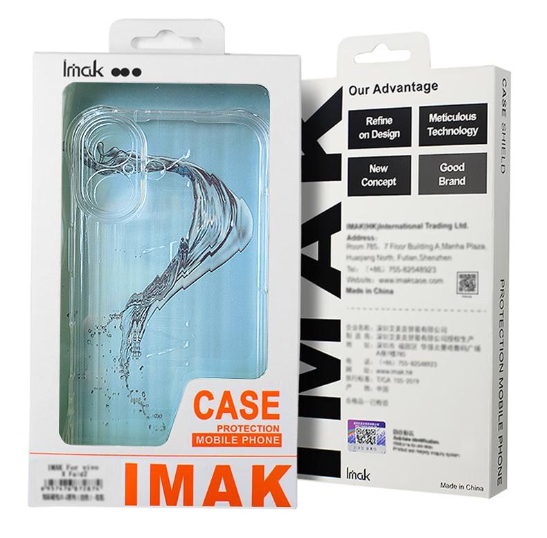 IMAK For iPhone 16 Pro Clear Case Compatible with MagSafe Shockproof PC+TPU Phone Cover