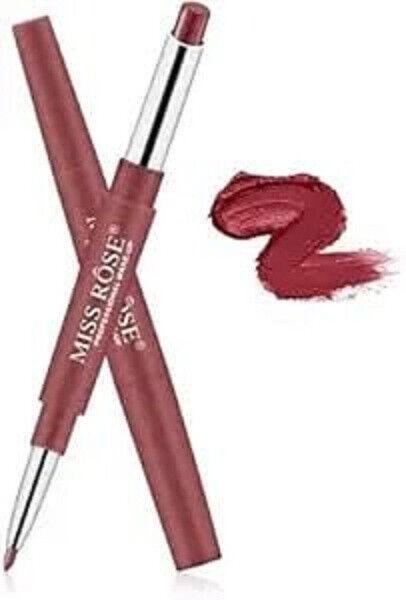 

@ Miss Rose Lipstick & Liner 2 in 1-51 Monica Zr-1725-60%Off
