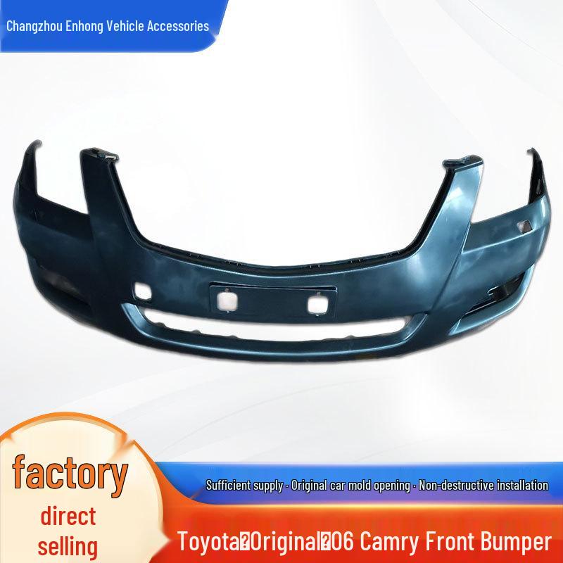 Fits Toyota 06 Camry Front Bumper with Holes Rear Bumper - 12-14 Luxury Silver