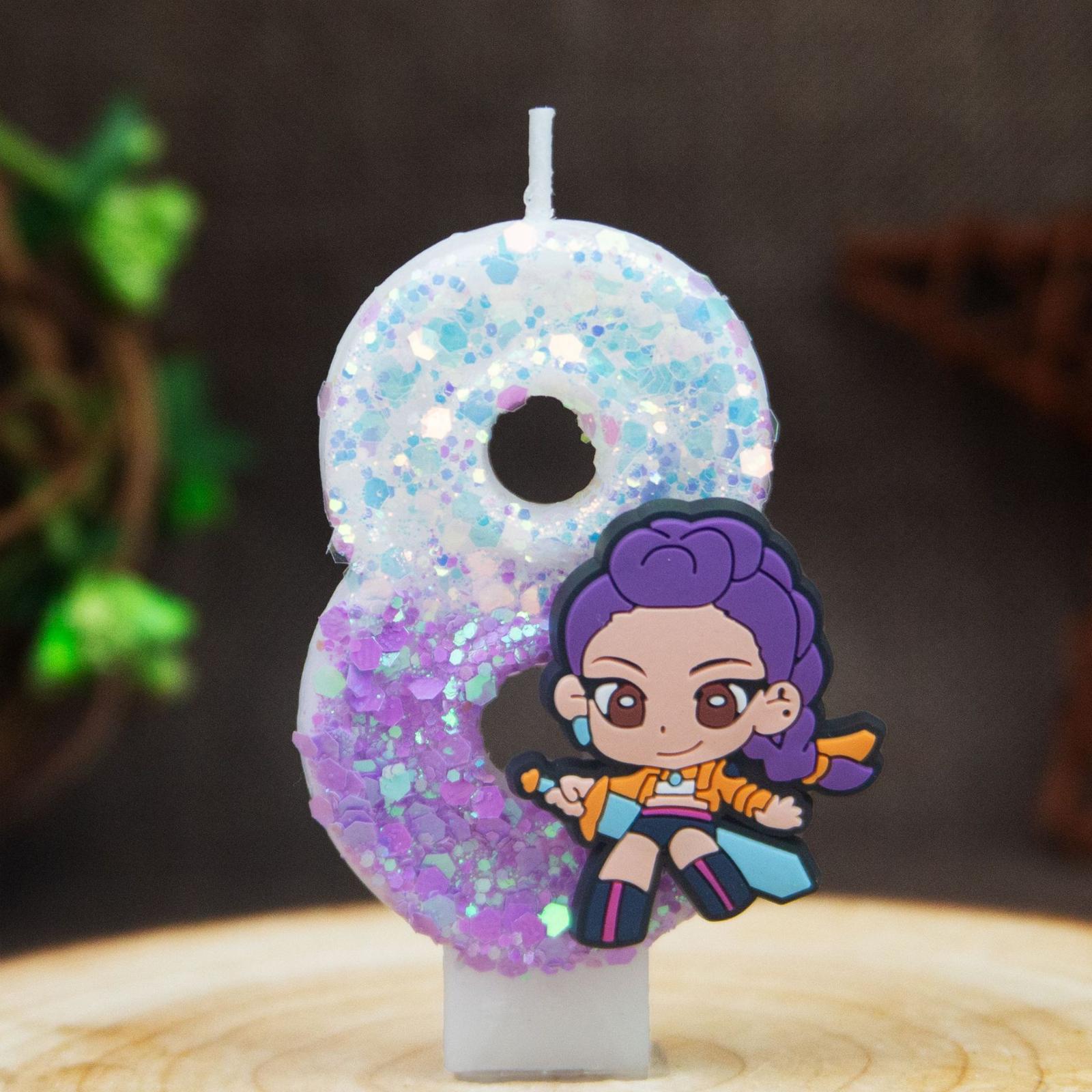Cartoon Peripheral Party Birthday Candles Digital Candles One Size