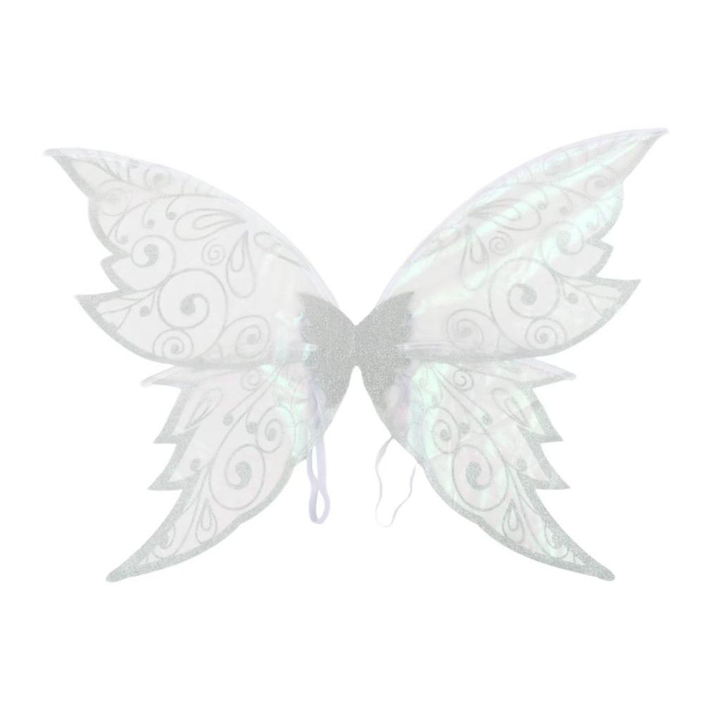 

Dress Up Butterfly Fairy Elf Wings Fancy Costume Wings Halloween Cosplay Party Props Girls White Wing