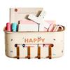 Dormitory Bedside Storage Box Tissue Box Bed Pocket With Lid Hooks Bedside Storage Remote Holder For Water Bottle Glasses