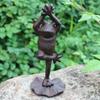 European Vintage Yoga Frog Cast Iron Decoration, Home TV Cabinet, Living Room, Model Room, Soft Decoration