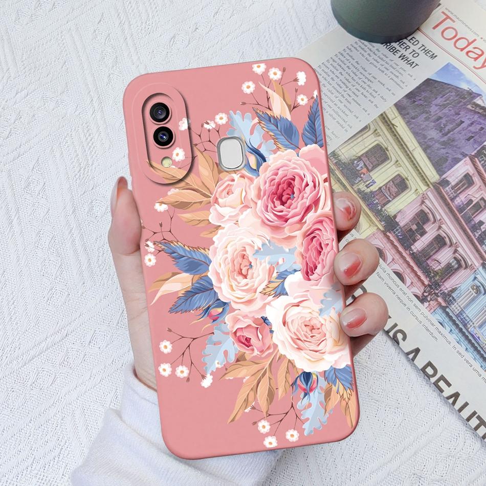 Case For Samsung Galaxy A30 A30S Artistic Style Soft Smooth Liquid Silicone Camera Protective Back Cover For Samsung A30S Funda