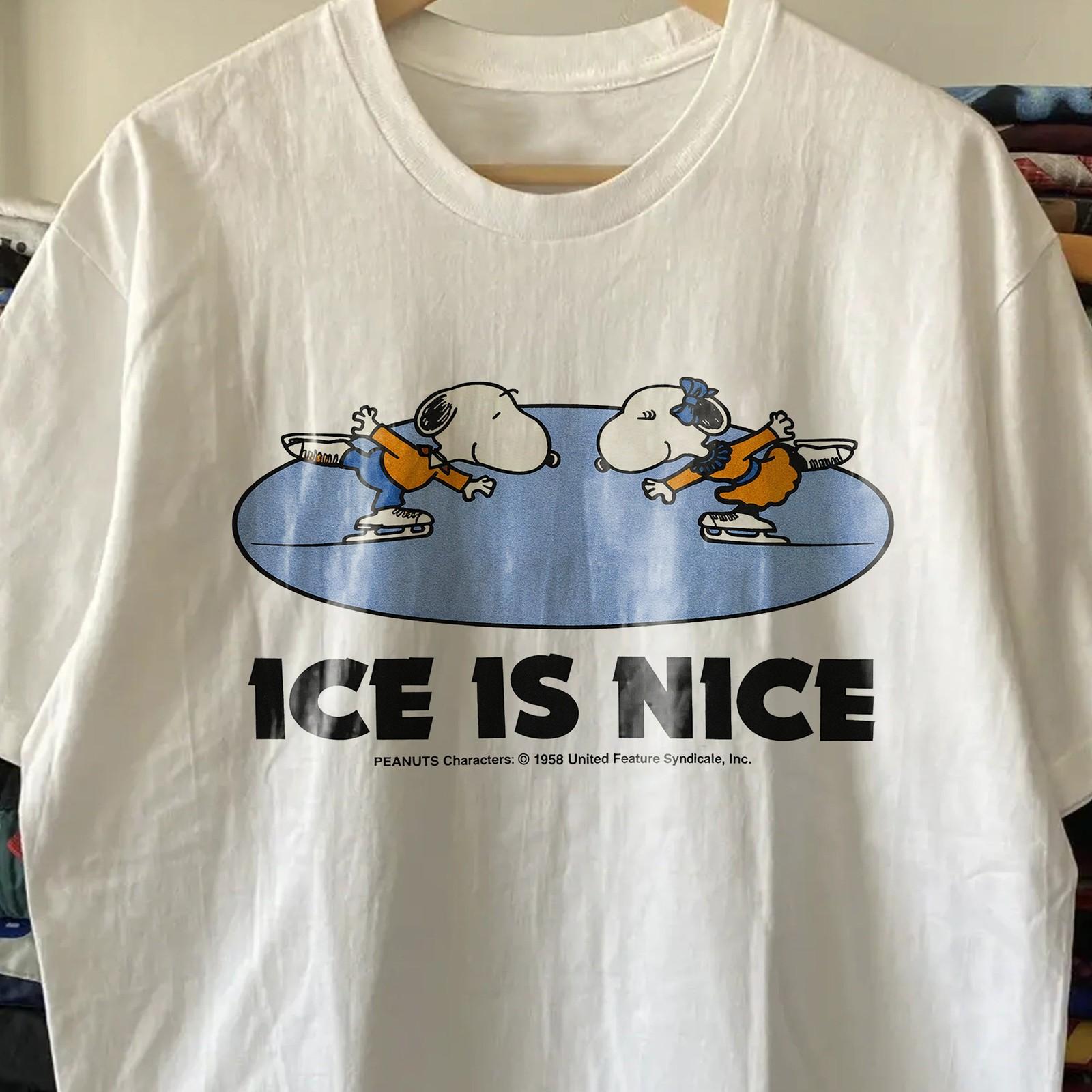Peanuts - Ice Is Nice Aged T-Shirt White XL XL