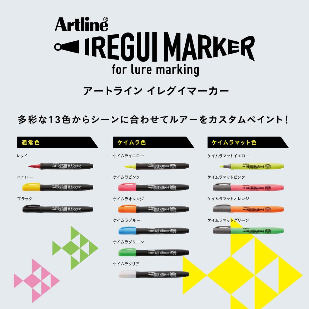 Shachihata Artline Irregular Marker Keimura 4 Markers with 2 Brush, Matte, Case, Markers, KLF-F/KMM-4S2