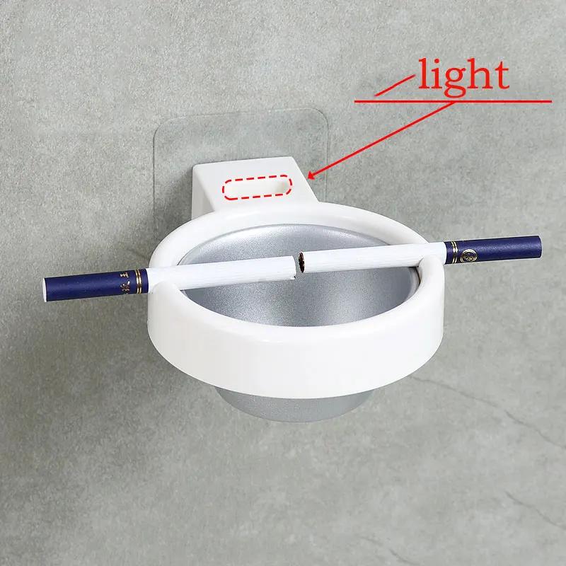 Creative Stainless Steel Ashtray With Sucker Waterproof Wall-mounted Toilet Bathroom Ashtray Storage Box