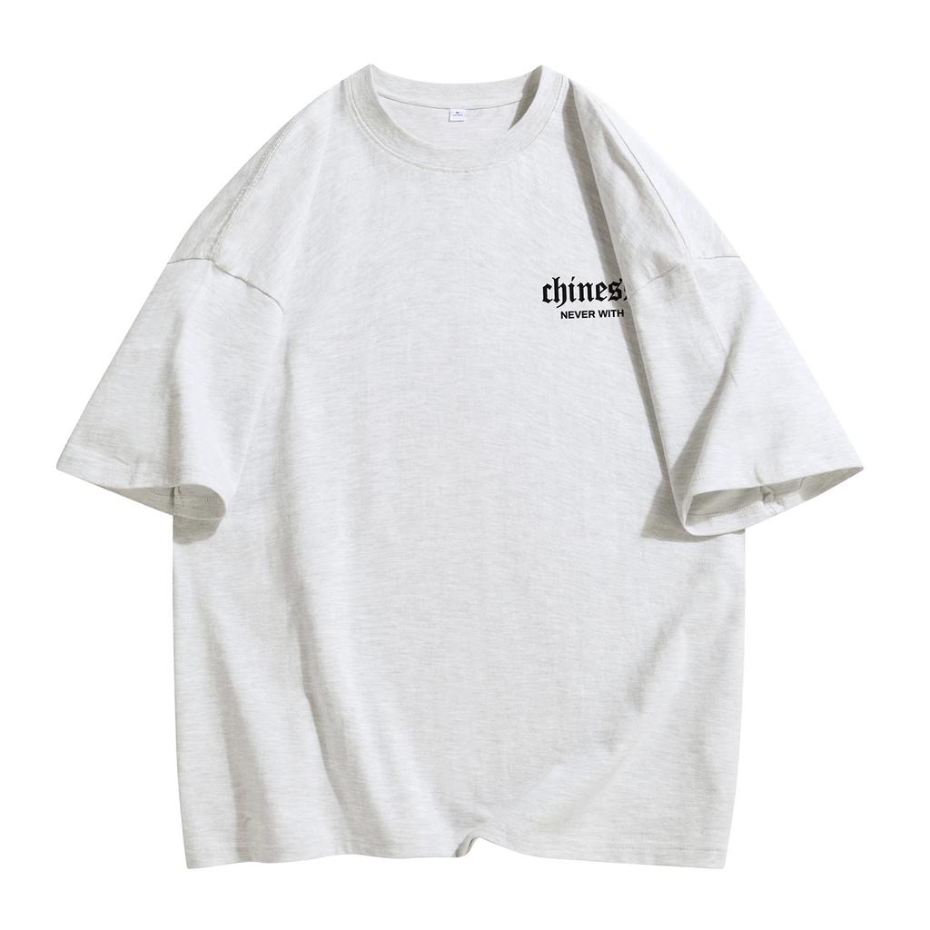 Teenager Summer Casual Loose Oversize Short Sleeve O Neck Men Pullover Cotton T Shirt Top