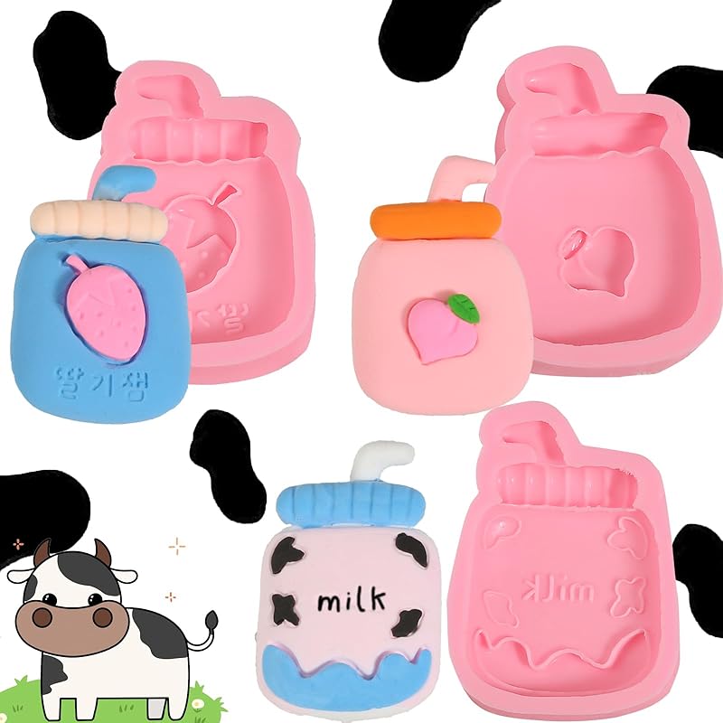 2 Pcs Creative Beer Shape Silicone Molds, Cute Beer Cup Fondant Mold, For Kitchen Baking, Candy, Biscuits, Chocolate, Cake Decoration, Chewing Gum,