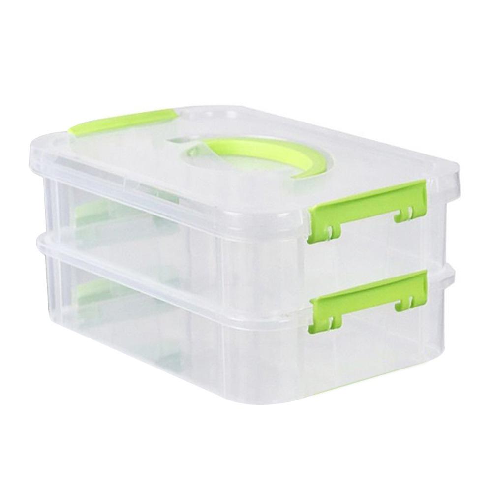 Schreibtisch Schubladentisch Aufbewahrungsorganizer Transparent Mehrschichtig Schmuckbehälter Fächer Kunststoff Platzsparend Schmuckaufbewahrungsbox