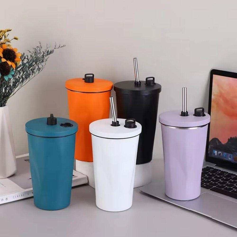 600ML Stainless Steel Thermal Mug Vacuum Insulated Insulated Water Bottle  Drinking Utensils